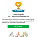 Costa Mesa Neighborhood Favorites 2017